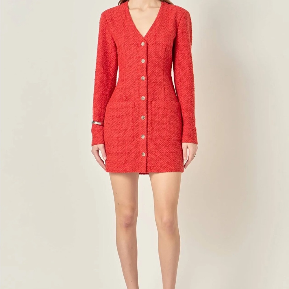Endless Rose Red Long Sleeve Dress